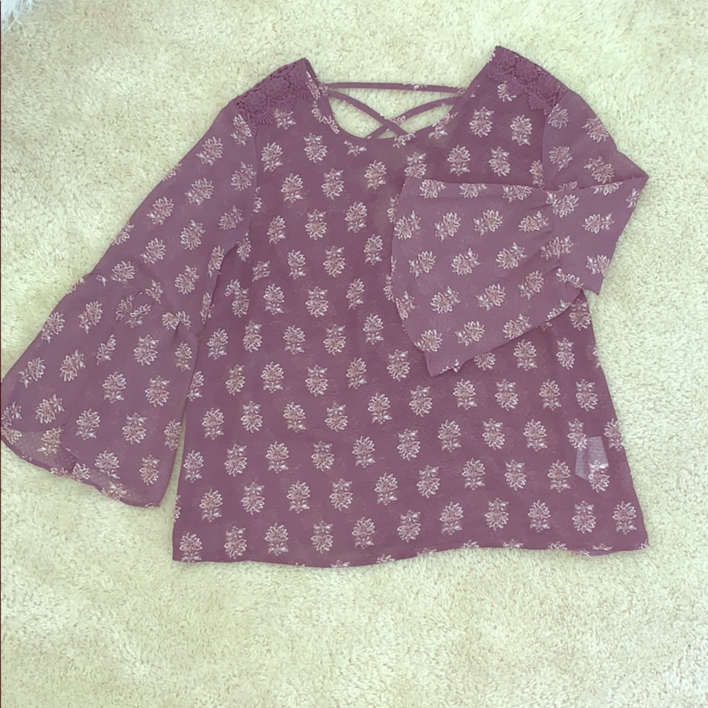 Patterned floral tops